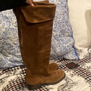 New Women’s Franco Sarto tall suede boots